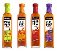 Nando's Peri-Peri Sauce Variety Pack, Lemon & Herb, Medium, Hot and Garlic, 500g