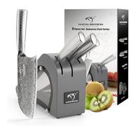 NANFANG BROTHERS Damascus Kitchen Knife Set (Grey-4Pcs)