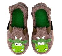 Nanga Unisex Children's Magic Dragon Slippers, brown, 7 UK Child