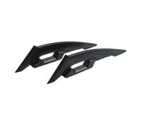 NANGAEBPPW 1 Pair Motorcycle Side Wings Aerodynamic Dynamic Spoiler Wings Body Trim Sticker Fairing Air Deflectors Exterior Accessories(BLACK)