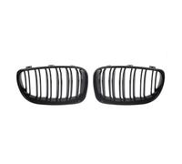 NANGAEBPPW 1Pair Car Front Bumper Kidney Grille For E81 E87 E82 E88 128i 130i 135i 2008-2013 Glossy Black Double Line Racing Grill