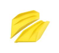 NANGAEBPPW 2PCS Motorcycle Spoiler Wing Winglet Aerodynamic Side Wing Fin Spoiler Unviersal(Yellow)