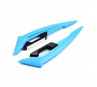 NANGAEBPPW 2Pcs Motorcycle Winglets Front Side Spoiler Aerodynamic Wing Set Fixed Wind Wing With Adhesive Decoration Stickers(Light blue)