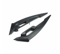 NANGAEBPPW 2Pcs Motorcycle Winglets Front Side Spoiler Aerodynamic Wing Set Fixed Wind Wing With Adhesive Decoration Stickers(BLACK)