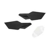 NANGAEBPPW 2pcs Motorcycle Winglets Kits Aerodynamic Side Wing Spoiler Universal Modification Motorcycles Accessories Decoration(BLACK)
