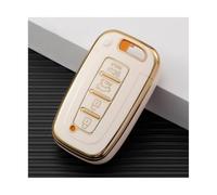 NANGAEBPPW 3 4 Button For Hyundai IX35 For Elantra For Sonata 8 9 Key Case Cover Fob Keychain Accessory(WHITE,4 Buttons)