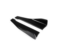 NANGAEBPPW 48cm For Audi A3 S3 Sedan 2013-2020 Rear Bumper Splitter Apron Spoiler Side Skirt Extension Body Kit Car Accessories(BLACK)
