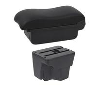 NANGAEBPPW Car Armrest Box For Kia Rio 3 2011-2016 Interior Box Auto Parts Leather Arm Rest Center Console Storage USB(B2 Black Line)