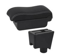 NANGAEBPPW Car Armrest Box Storage Box Interior Details Car Accessories For N&issan For Almera G15(B3 white line 3USB)