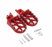 NANGAEBPPW FootRest Footpegs Pedals For CR125 CR250 CRF 150R 250R 250X 250RX 450R 450RX CRF450X 1100L CRF300L CRF450RL CRF450L(RED)