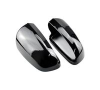 NANGAEBPPW For A4 B6 B7 A6 C6 S4 S-Line 2003-2007 Carbon Fiber Pattern And Bright Black Mirror Cover Rearview Side Cap(BLACK)