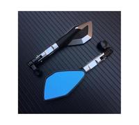 NANGAEBPPW For APRILIA Etc Universal Motorcycle Rearview Mirror Side Mirrors Motorcycle Handlebar Mirror(Silver)