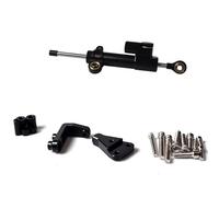 NANGAEBPPW For Aprilia RS660 2021 2022 2023 Steering Stabilize Damper Bracket Mount CNC Motorcycle Accessories(Black1+Black)
