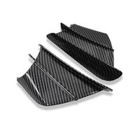 NANGAEBPPW For Aprilia RSV4 X For Tuono V4 660 For Factory RS250 RS660 RS125 Motorcycle Side Winglet Spoiler Wind Flow Fixing Wing Front Fairing(Carbon Fiber Texture)