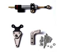 NANGAEBPPW For CBR650R 2019 2020 2021 2022-2024 Adjustable Motorcycle Accessories Steering Stabilize Damper Bracket Fit(Silver2+Gray)