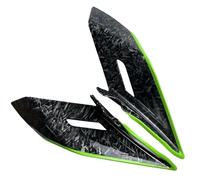 NANGAEBPPW For CFMOTO 450 SR 450SRS 2022 2023 2024 450SR Winglet Side Downforce Naked Spoiler Fixed Fairing Wing Deflector Parts(Stone Pattern green)