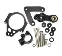 NANGAEBPPW For Ducati 848 2008 2009 2010 Motorcycle Accessory Adjustable Steering Stability Damping Titanium Rule Damper CNC Aluminum(Model E)