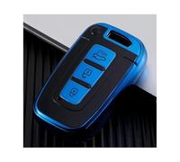 NANGAEBPPW For Hyundai For Accent For Elantra For Solaris HB20 For Veloster SR IX35 I30 Bag Holder Shell Car Key Cover Case(Blue)