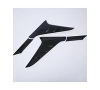 NANGAEBPPW For Hyundai For Kona For Kauai 2017-2022 Rear Trunk Door Window Spoiler Wing Trim ABS Chrome Carbon Fiber Black Car Accessorie(Carbon Black)