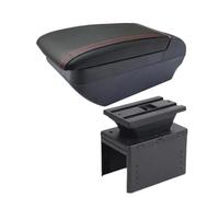 NANGAEBPPW For Hyundai I20 2021 2022 2023 2024 Armrest Box Interior Parts Storage Box Car Accessories(F Black Red No USB)