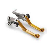 NANGAEBPPW for Kawasaki KLX125 for D-TRACKER125 2010 2011 2012 2013 2014 2015 2016 Motorcycle Dirt Bike Brake Clutch Lever(A Pair Gold)