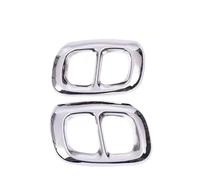 NANGAEBPPW For Mercedes For Benz GLA 4MATIC GLB Class X247 2020 2021 2022 Car Rear Exhaust Tail Pipe Cover Trim Muffler Stainless Steel Accesories(Silver,A model)