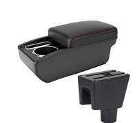 NANGAEBPPW FOR PROTON FOR SAGA FLX/FL/BLM 2008-2019 Car Accessories Console Box Center With Cup Holder Storage Box(A1 Black red NO USB)