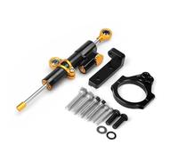 NANGAEBPPW For QJMOTOR-SRK800RR Motorcycle Stabilizer Steering Damper Bracket Mounting Kit Support Accessories(Black1+Black)