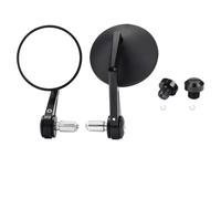 NANGAEBPPW For R1200GS F800 GS F650GS K 1200 S 800GS Motorcycle Bar End Universal Rear View Mirrors 7/8" 22mm(Round Bundle1)