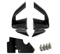 NANGAEBPPW For S1000RR 2019 2020 2021 2022 Motorcycle Carbon Fiber ABS Front Aerodynamic Winglets Windshield Fairing Fixed Wing(Carbon Fiber Look)