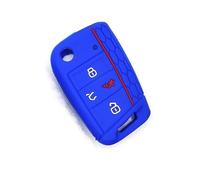 NANGAEBPPW For SEAT For Ateca For Leon For Ibiza 2017 2018 2019 2020 Silicone Key Case Cover Accessories(Blue)
