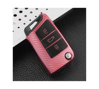 NANGAEBPPW For Seat For Ateca For Leon FR 2 For Ibiza Keyless TPU Car Flip Key Case Cover Shell(Pink)