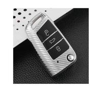 NANGAEBPPW For SEAT For Ateca For Leon FR 2 For Ibiza TPU Car Key Case Cover Keychain Accessories(Silver)