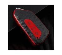 NANGAEBPPW For Seat For Leon Fr Mk4 For Cupra For Formentor 2023 TPU Leather Car Key Case Cover Shell Fob(RED)