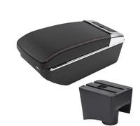 NANGAEBPPW For VW POLO Mk5 6R For Vento Car Armrest Box Interior Parts Storage Box Car Accessories USB Interface(A1 Black red 7USB)