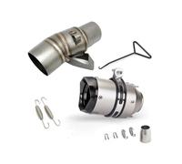 NANGAEBPPW For XADV 750 Stainless Steel Modified Accessories Motorcycle Exhaust Muffler Pipe Middle Pipe Tube Exhaust Connector 51mm Tailpipe(Style C)