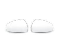 NANGAEBPPW Heated Side Mirror Glass Lens For A3 S3 8V 2013 2014 2015 2016 2017 2018 2019 Auto Left Right Replace Wing Rearviews(1 pair)