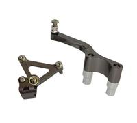 NANGAEBPPW Motorcycle CNC Aluminium Steering Stabilizer Damper Mounting Bracket Holder For Ducati For Monster 1100/S(GRAY)