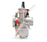 NANGAEBPPW Motorcycle Flat Curtain Carburetor For Keihin PWK 28 30 32 34mm Scooter 2T 4T ATV Dirt Bike Enduro Motocross Accessories(32MM)