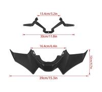 NANGAEBPPW Motorcycle Sport Downforce Naked Forntal Spoilers Aerodynamic Wing Deflector For YAMAHA MT 07 MT-07 2021 2022 2023(Forged pattern)