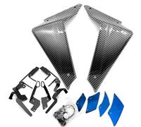 NANGAEBPPW Motorcycle Sport Downforce Naked Side Spoilers Aerodynamic Wing Deflector Frame Cover For YAMAHA MT09 MT 09 MT-09 SP 2021-2023(Carbon Look-Blue)