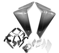 NANGAEBPPW Motorcycle Sport Downforce Naked Side Spoilers Aerodynamic Wing Deflector Frame Cover For YAMAHA MT09 MT 09 MT-09 SP 2021-2023(Carbon Look-Clear)