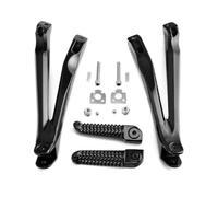 NANGAEBPPW Rear Footrest Foot Pegs Bracket Set Motorcycle Accessories For Yamaha YZF R1 YZFR1 2004 2005 2006 2007 2008(Gloss Black)