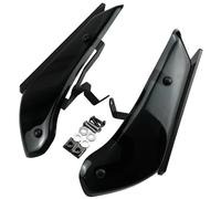 NANGAEBPPW Sport Side Spoilers Aerodynamic Wing Deflector For GSXR 600 750 GSXR600 GSXR750 K11 2011 2012 2013 2014 2015 2016(BLACK)