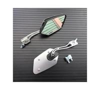 NANGAEBPPW Universal 8mm 10mm Motorcycle Handlebar Rear View Mirrors Anti-glare Mirror For Yamaha Scooter(WHITE)