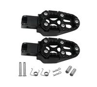 NANGAEBPPW Universal Aluminum Alloy Foot Pedals Angle Adjustable For Motorcycle Scooter ATV E-Bike Foot Rests Foot Pegs(BLACK)