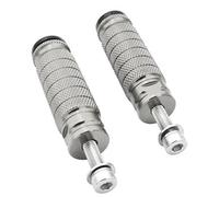 NANGAEBPPW Universal Moto M8 8mm Foot Rests Peg Pedals Footrest Motocross Rearset Rear Sets Accessories(BLACK)