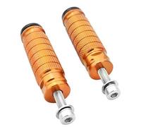 NANGAEBPPW Universal Moto M8 8mm Foot Rests Peg Pedals Footrest Motocross Rearset Rear Sets Accessories(Orange)
