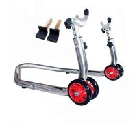 NANGAEBPPW Universal Stainless Steel Rear Swing Arm Fork Spool Lift Motorcycle Paddock Stand For Off-Road Moto Starting Frame