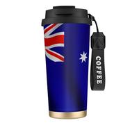 nanger Australian Flag 316 Stainless Steel Insulated Coffee Mug Vacuum Cup With Leak Proof Lid, Keep Hot Or Cold